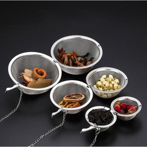 1 PC Stainless Tea Infuser Sphere Locking Spice Kitchen Tools Tea Ball Strainer Mesh Infuser Tea Filter Strainers