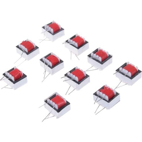 10pcs High Qulity Double-wire Winding Audio Transformers 600:600 Ohm Europe 1:1 EI14 Isolation Transformer