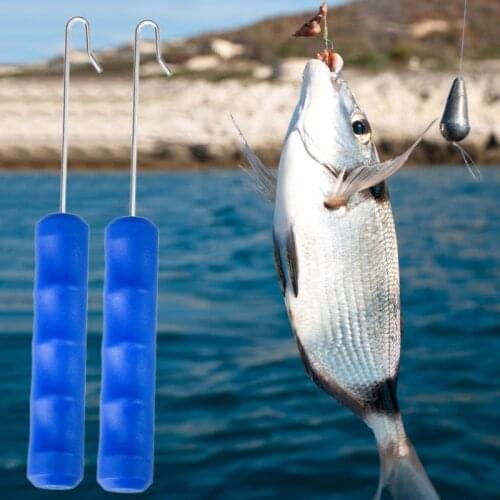 RXBC 2pcs Fishing Dehooker Fish Hook Remover Extractor Saltwater Fish Release Tool