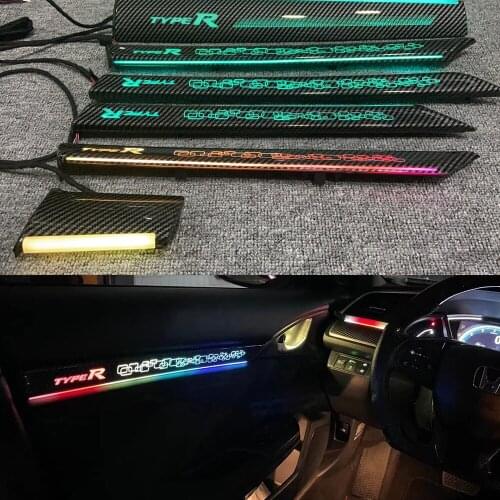 2021 Newest For Honda Civic 2016-2021 Atmosphere Light LED Footwell Central control lamp 3D Flash Style Full car Ambient Lamp