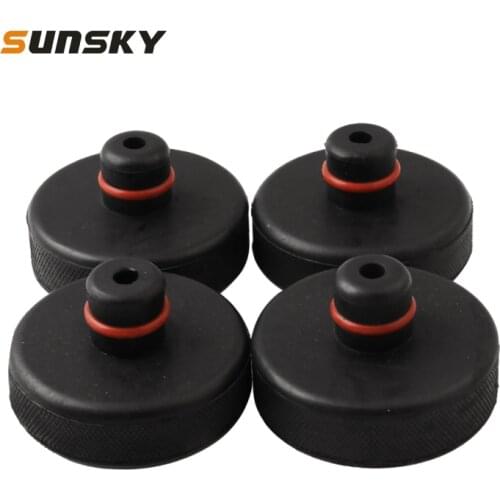 4 PCS Car Jack Point Jacking Support Plug Lift Block Support Pad for Tesla Model 3 / Model S / Model X / Model Y