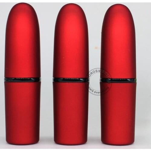 50PCS Empty red rubber tube lipstick tube Plastic lip balm tube DIY lipstick tube