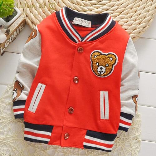 Spring Autumn Baby Outwear Boys Coat Children Girls Clothes Kids Baseball Infant Sweatershirt Toddler Fashion Brand Jacket