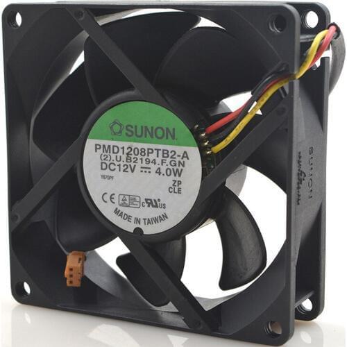 FOR Sunon/ Jianzhupmd1208ptb2-a1v2v4.0w80258cm 3-wire chassis cooling fan