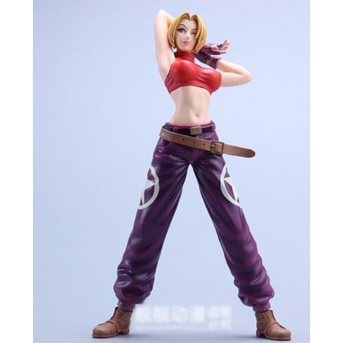 The King Of Fighters Blue Mary Action Figures Toy Figurals KOF Model Gift