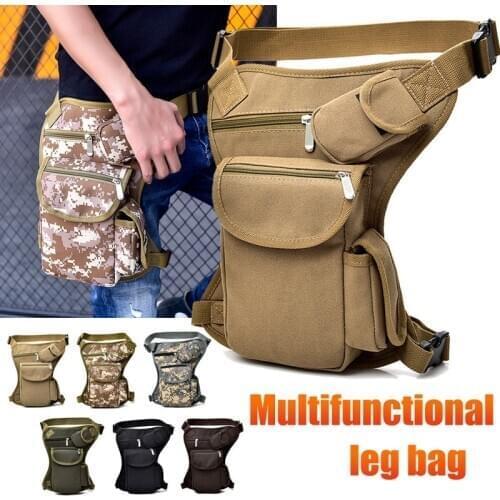 Men Canvas Drop Waist Bags Leg Pack Bag Men Belt Bicycle And Motorcycle Women Money Belt Pack Unisex Work Black Pack