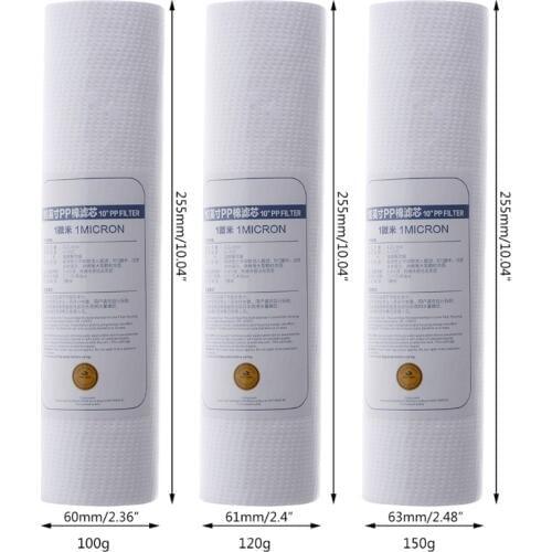100g PP Filter Cartridge 10" Water Purifier 1 Micron Strainer Sediment Replacement