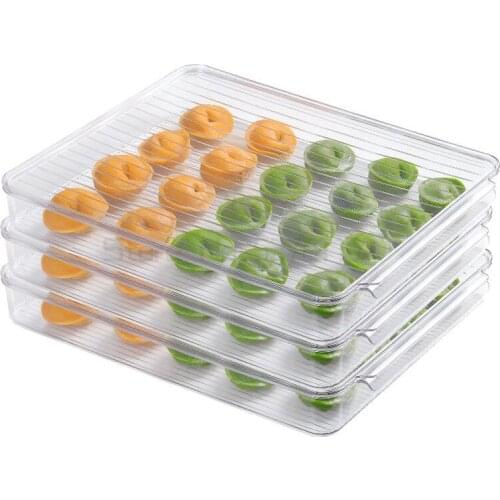 Dumpling box multi layer chaotic storage box refrigerator cold quick frozen egg preservation box dumpling storage artifact