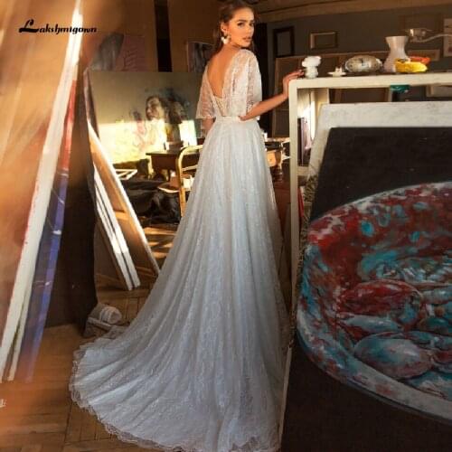 Lakshmigown Vintage Lace Boho Wedding Dress 2021 Sweetheart Corset Bridal Dress Modest Women Receipt Gowns Vestidos De Verano