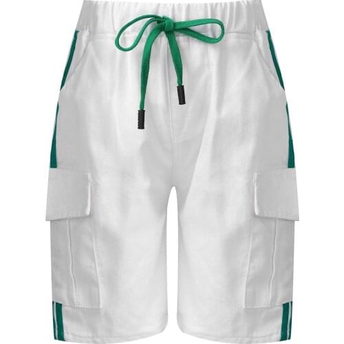 Summer Kids Boys Sports Shorts Elastic Waistband Fashion Loose Cargo Shorts Children Casual Beach Shorts Teenager Boys Clothing