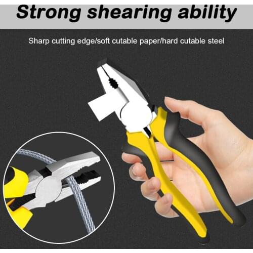 6/8 Inch Multitool Pliers Hybrid Multi Purpose Tool Crimper Wire Stripper Bolt Shearing Wire Grabbing Twisting Looping Мультитул
