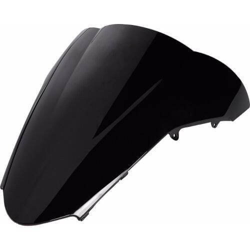 Motorcycle Dual Bubble Windshield Windscreen Deflectors For Honda VFR800 Interceptor 2002-2009 Black