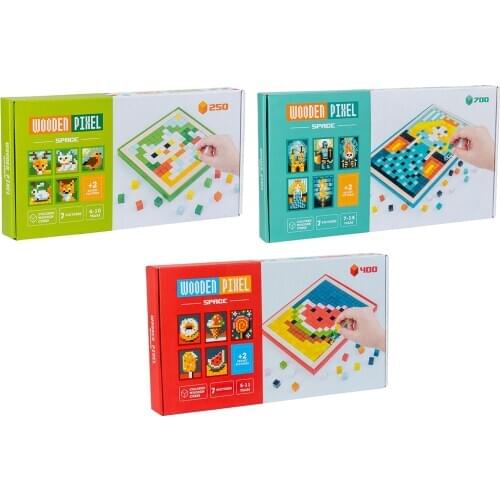 Mosaic Counting Game Building Blocks Puzzles Toys Set Concentration Training