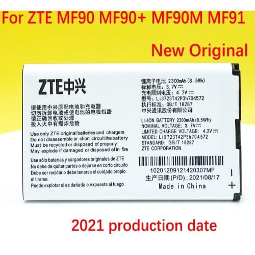 New Original 2300mAh Li3723T42P3h704572 Battery For ZTE MF91 MF90M MF90 4G WIFI Router Modem Phone Battery+Tracking Number