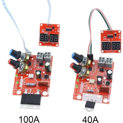 NY-D01 40A 100A Digital Display Spot Welding Time And Current Controller Panel Timing Ammeter Spot Welders Control Board
