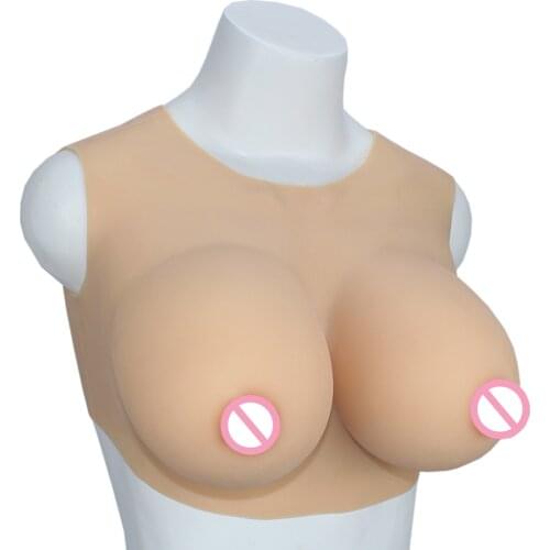 RAOPIN Huge Fake Boobs Enhancer B-D Cup Silicone Breast Forms Fake Breast For Shemale Transgender Crossdressing Breastplate Tits