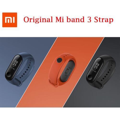 Original Xiaomi Mi band 4 3 Colorful Silicone Wrist Strap Bracelet Replacement for Xiaomi Miband 3 / 4 Wristbands Accessories