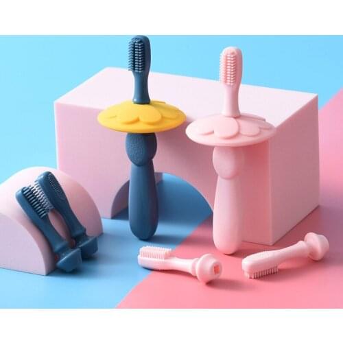 Silicone Kids Training Toothbrush Super Soft Children Baby Dental Oral Care Tooth Brushes Infant Toddler Teeth Cleaning Tools