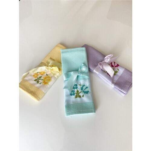 Tekstil Mutfak Peçetesi Kanaviçe Desen 3'lü