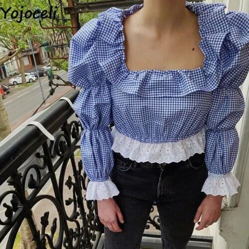 Женские белые рубашки Yojoceli China At AliExpress