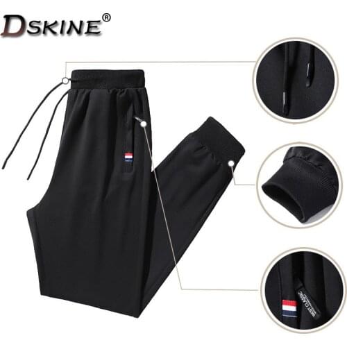 Men Pants Joggers Fitness Casual Quick Tie Leg Dry Outdoor Sweatpants Breathable Slim Elasticity Straight Leg Trouser Men Pants