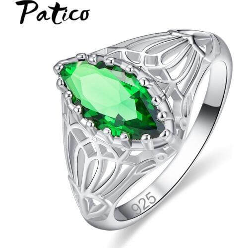 Simple Korean Fashion 925 Sterling Silver Cubic Zirconia Big Eye Stone Ring European American Trend Style Jewelry