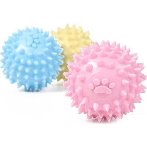 Dog Chew Toy Molar Teeth Cleaning Hedgehog Ball Pet Puppy Interactive Balls Bite Resistant Extra-tough Tooth Clean Toys Ball