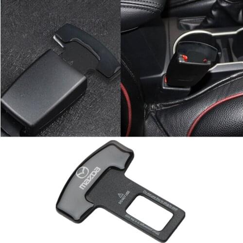 1/2Pcs Metal Car Interior Seat Belt Clip Safety Belt Plug For Mazda 2 3 6 CX5 Atenza CX-7 CX-9 CX-3 CX-4 CX-8 MX5
