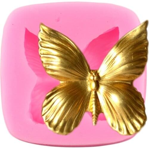 3D Butterfly Silicone Mold Fondant Cake Decorating Tools Cupcake Topper Molds Polymer Clay Candy Chocolate Gumpaste Moulds