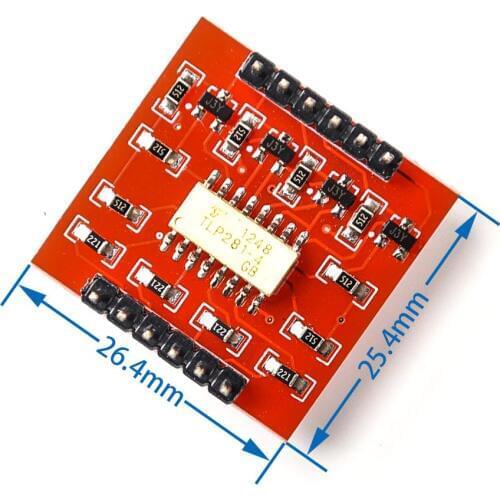 TLP281 4 CH 4-Channel Opto-isolator IC Module For Arduino Expansion Board High And Low Level Optocoupler Isolation 4 Channel