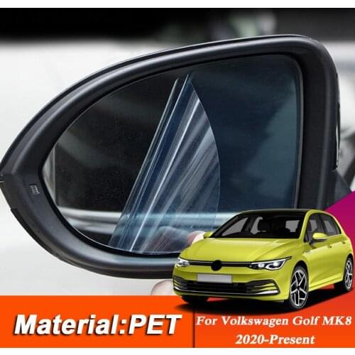 Car Rearview Mirror Stickers Film Anti Fog Clear Protection Film For Volkswagen Golf MK8 2021 Waterproof Rainproof Accessories