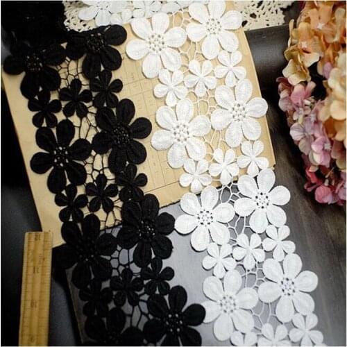 White Black Lace Trimmings For Sewing Fabric Trim Metre Swiss Voile In Switz Passementerie Dresses Lingerie Accessoires
