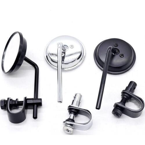 For Electric vehicle Motorbike Outside Rear View Left & Right Side View Mirrors 4inch 10cm Clamp on mirror