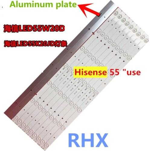 11Pieces/lot FOR Hisense LED55W20D Light Bar Hisense 55-inch Light Bar 7 Light Aluminum Substrate 61CM