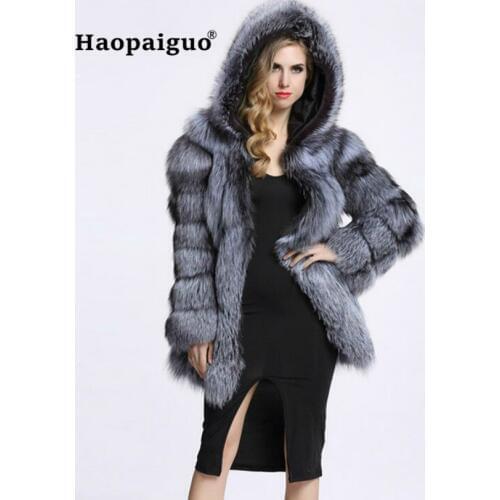 Haopaiguo Black Fur Coats
