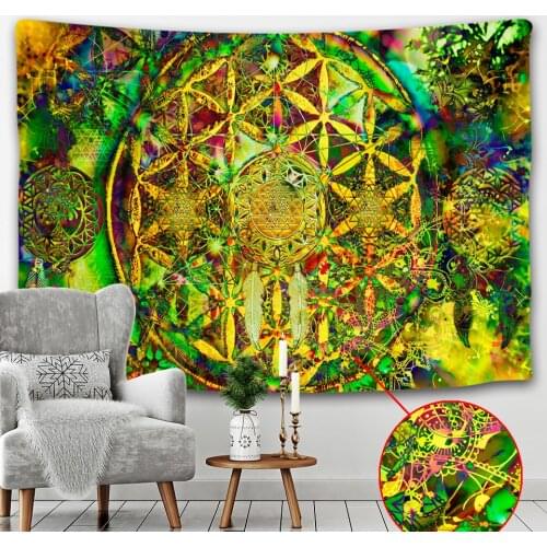 Indian Tarot tapestry witchcraft wall hanging home decoration Mandala wall decoration living room Hippie sofa blanket yoga mat