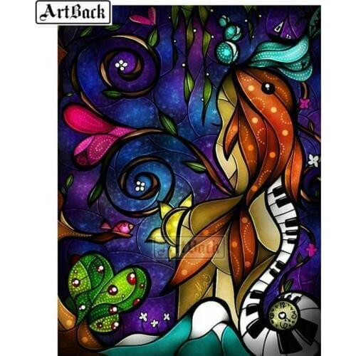 Full square 5D diamond painting cartoon princess icon diy diamond embroidery 3d diamond mosaic embroidery artwork decoration