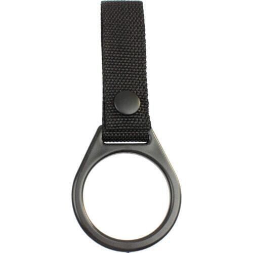 ROCOTACTICAL Baton Ring Holder, Basketweave, D/C Cell Flashlight Holder for Duty Belt, Slide-on Style