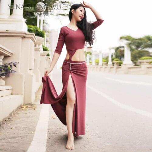 New Sexy Belly Dance Costume Set Women Bellydance Performance Clothing Practice Clothes Bollywood Long Skirt Eastern Dress Set