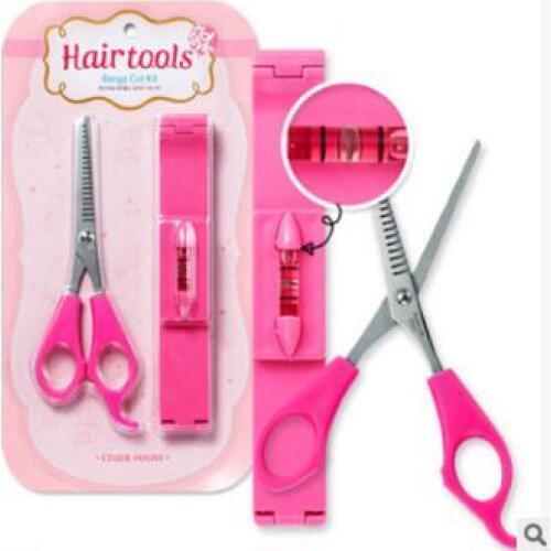 Creative Bang Trimmer DIY Bang Scissors Set Pink 2pcs/set Scissors & Shears Shaving & Hair Removal Health & Beauty HA061