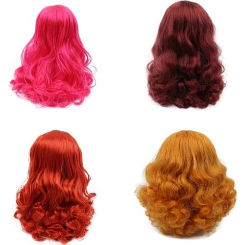 DBS factory blyth doll icy RBL scalp dome wig hair RED HAIR PINK HAIR ORANGE HAIR for DIY custom doll