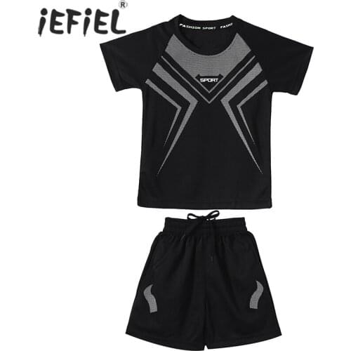 Summer Soccer Jersey Pants Running Set Sportswear Teens Kids Girls Boys Basketball Football Training Uniforms Child Sports Suits