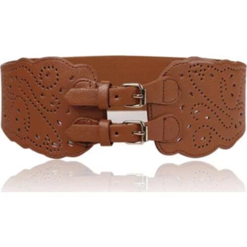 New arrive Vintage hollow waist elastic wide belt for women cummerbunds female Accessories