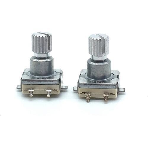 5pcs EC11 Rotary Encoder Switch With Push Button Switch 30 Position 5pin SMD Type Handle Length 12mm Plum Shaft