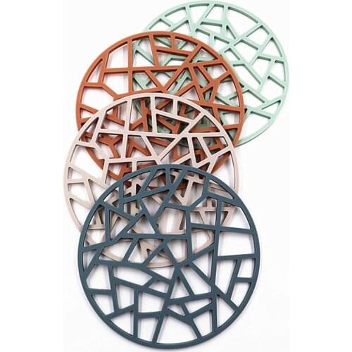 1PC Silicone Heat-Resistant Skid-Proof Mats Washable Placemats for Dining Table