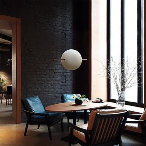 Nordic Ball Glass Pendant Lamps Restaurant Bar Bedroom Bedside Study Room Corridor Aisle Cafe Art Deco Pendant Light LED Fixture