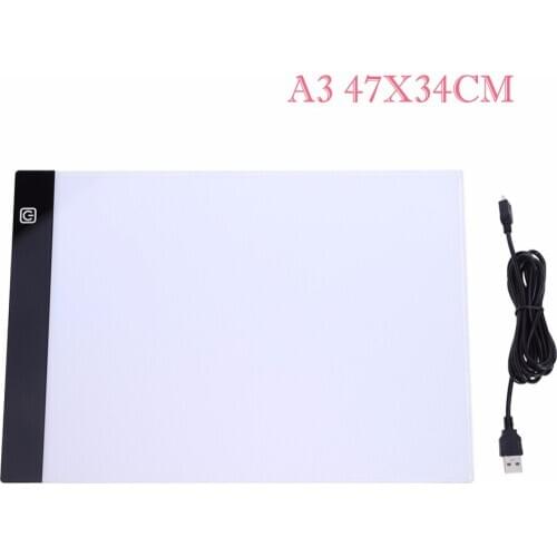 A3 Size Three Level Dimmable Led Light Pad,Tablet Eye Protection Easier for Diamond Painting Embroidery Tools Accessories