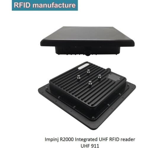 TCP/IP WG/RS232 interface 1-20M built-in 9.2dbi cir antenna integrated uhf rfid reader ip68 for parking people access management