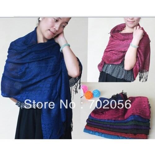 Jacquard shawl wraps Shawls SCARF scarves stole 180*70cm mixed color 15pcs/lot #3057