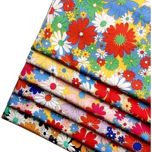 Women dress skirt patchwork sewing chiffon printed Fabric